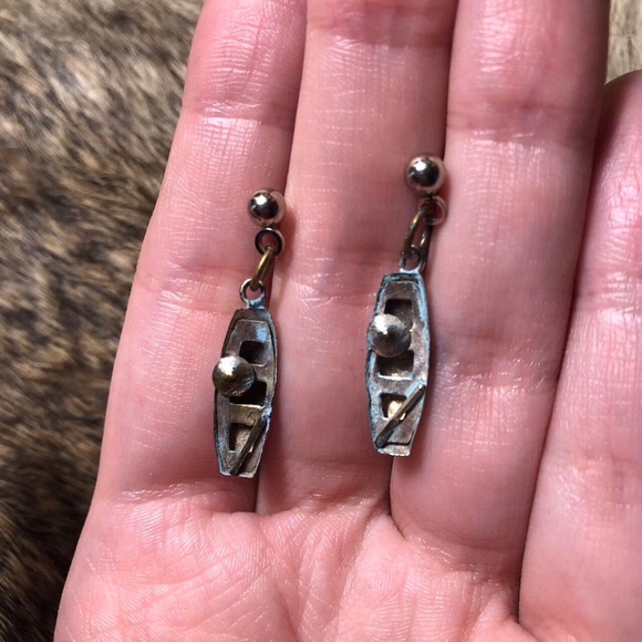 Jewelry Vintage Silver Toned Boat Earring Poshmark